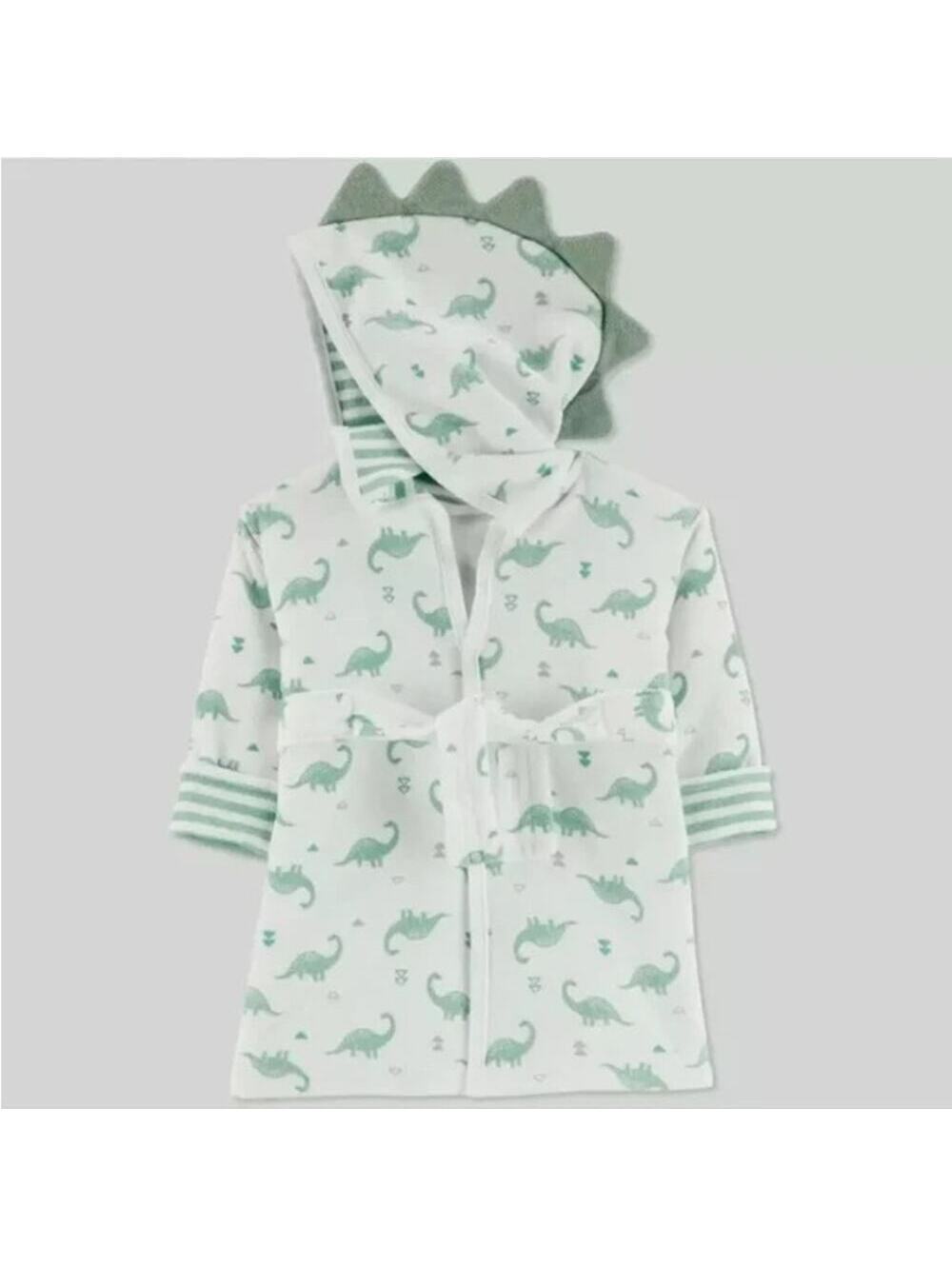Carter's NWT Baby Boy Dinosaur Bathrobe Size 0-9 Months